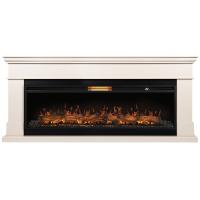 Каминокомплект: Очаг Royal Thermo Aurora RTFP/P-AR60LS, портал California 60 IV, молочный