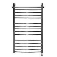 Электрический полотенцесушитель Ника ЛД(г2)/ВП Электрический (Лесенка Дуга/Верхняя Полка/группа2) 120х60 -15 прав