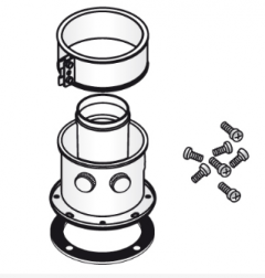 Вертикальное коаксальное соединение Fondital 100/60 мм