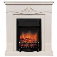 Электрокамин с классическим очагом 2D Real-Flame JUNONA STD/EUG WT Fb Lux BL/Mj Lux BL