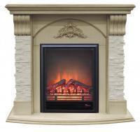 Электрокамин с классическим очагом 2D Real-Flame Athena STD/EUG с очагом Eugene