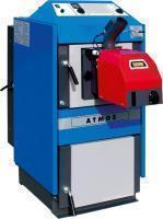 Твердотопливный котел Атмос DC50S пеллетная горелка А25