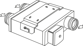 Центробежный вентилятор Vents ВКП 100/100*2 мини