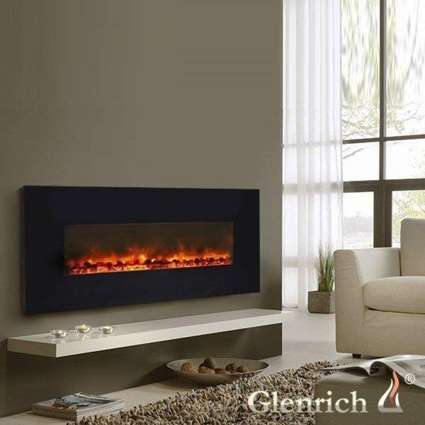 Линейный электрокамин Glenrich Genius 100 (цвет-Черный)
