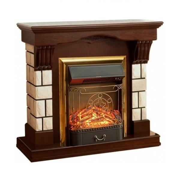 Каменный камин (портал+очаг) InterFlame Martin / Мартин с очагом Fobos/Majestic