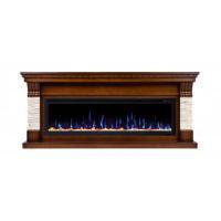 Линейный электрокамин Real-Flame Michigan 60 с очагом Saphir 60