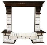 Портал Pierre Luxe Темный дуб под очаг Dimplex Cassete 600