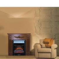 Электрокамин с классическим очагом 2D Glenrich Лотос М (Magestic BL,BR) Шоколад