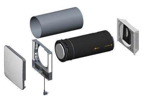 Вентиляционная приточно-вытяжная установка Wolf CWL-D-70 нерж. сталь с преднагревателем