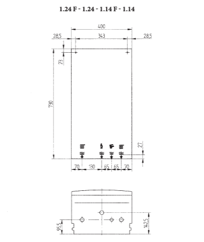 Настенный газовый котел Baxi ECOFOUR 1.24