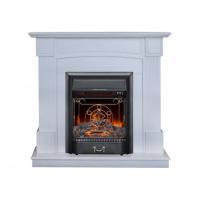 Электрокамин с классическим очагом 2D Real-Flame Andrea STD/EUG WT с очагами Fobos s Lux BL/BR и Majestic s Lux BL/BR