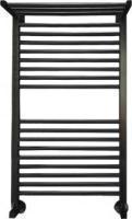 Водяной полотенцесушитель Ника ЛМ-3 100/50 RAL9005 черный матовый с вентилями
