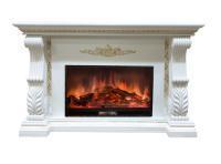 Электрокамин с классическим очагом 2D Glenrich Сенатор (Premier S86) Белый