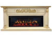 Линейный электрокамин InterFlame Лорд с очагом FreeSpace 60 LED FX QZ