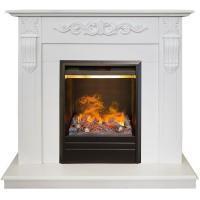 Электрокамин 3D с увлажнением Real-Flame Dominica STD/EUG WT с очагом 3D Olympic