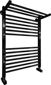 Водяной полотенцесушитель Ника ЛМ-3 100/50 RAL9005 черный матовый с вентилями