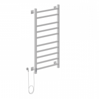 Электрический полотенцесушитель Ника STEP-2 100/50 RAL9016 белый матовый левый тэн