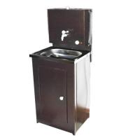 Электрический накопительный водонагреватель Вихрь КОМФОРТ с подогревом/нержавеющая мойка/цвет медь