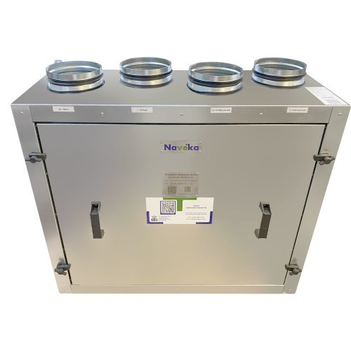 Приточно-вытяжная вентиляционная установка Naveka Node5- 125(50m)/RP-M,VEC(Bs190),E0.8 Vertical с пультом TS4