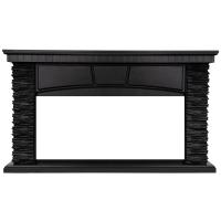 Линейный портал Firelight Porto 42/40/36 камень черный шпон венге