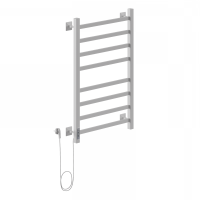 Электрический полотенцесушитель Ника STEP-1 80/50 RAL9016 белый матовый левый тэн