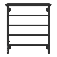 Электрический полотенцесушитель Larusso Стандарт с полкой КС П5 500х600 9005 EL