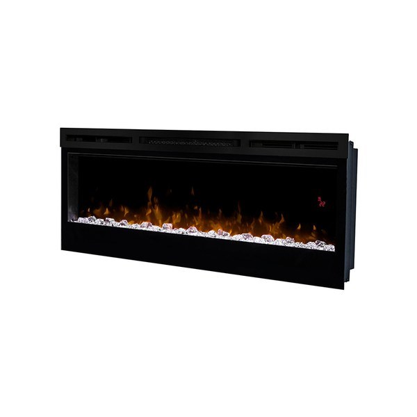 Линейный электрокамин Dimplex Lindos grafit с очагом Prism 50