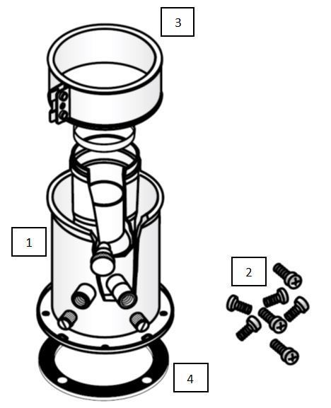 Вертикальное коаксальное соединение Fondital с конденсатосборником 100/60 мм