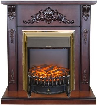 Электрокамин с классическим очагом 2D Real-Flame Anita AO с очагами Fobos/Majestic