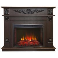 Электрокамин с широким очагом 2D Real-Flame Philadelphia 25,5/26 DN с очагом Evrika 25,5 LED