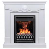 Электрокамин с классическим очагом 3D Real-Flame Aurora STD/EUG WT с очагом 3D Oregan