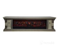 Линейный электрокамин Glenrich Георгия Delux (Premier S130) Мрамор Крем