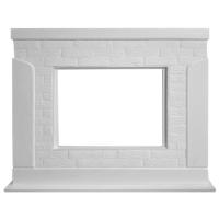 Широкий портал Firelight Prestigio 30 камень белый, шпон белый дуб