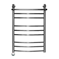 Электрический полотенцесушитель Ника ЛД(г2)/ВП Электрический (Лесенка Дуга/Верхняя Полка/группа2) 80х50 -9 лев