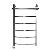 Электрический полотенцесушитель Ника ЛД/ВП Электрическая Лесенка Дуга/Верхняя Полка 80х40 -6 лев