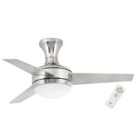 Вентилятор с подсветкой Faro MINI UFO MATT NICKEL (33455)