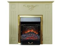 Электрокамин с классическим очагом 2D Glenrich Лотос М (Magestic BL,BR) Слоновая кость