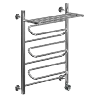 Электрический полотенцесушитель Ника ЛZ/ВП Электрическая Лесенка Зигзаг/Верхняя Полка 80х60 -3 прав