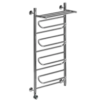 Электрический полотенцесушитель Ника ЛZ/ВП Электрическая Лесенка Зигзаг/Верхняя Полка 100х50 -4 лев