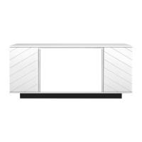 Широкий портал Firelight Como 30 белый, черный