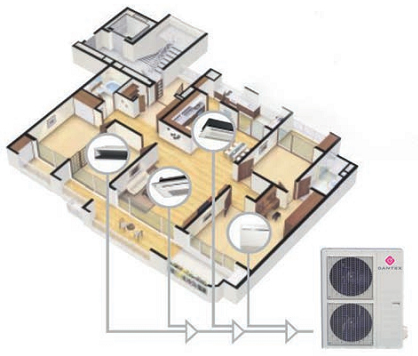 Наружный блок VRF системы Dantex RK-MD140W/SF
