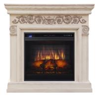 Электрокамин с классическим очагом 3D Royal Flame Athena с очагом Vision 23 EF LED 3 D FX (Слоновая кость с патиной)