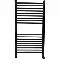 Водяной полотенцесушитель Ника ЛМ-2 100/50 RAL9005 черный матовый с вентилями