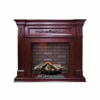 Электрокамин с классическим очагом 3D Dimplex Luxemburg (темная вишня) с очагом Silverton