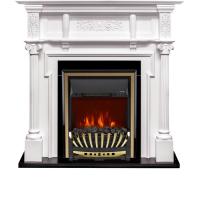 Электрокамин с классическим очагом 2D Royal Flame Oxford с очагом Aspen Gold/Black