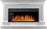 Линейный электрокамин Royal Flame Chelsea (белый) с очагом Vision 42 LOG LED