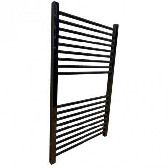 Водяной полотенцесушитель Ника ЛМ-2 100/50 RAL9005 черный матовый с вентилями