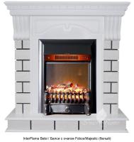 Каменный камин (портал+очаг) InterFlame Belsi / Белси с очагом Fobos/Majestic