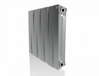 Биметаллический радиатор Royal Thermo Pianoforte 500 VD 8 секц. Silver Satin