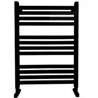 Водяной полотенцесушитель Ника ЛМ-6 80/50 RAL9005 черный матовый с вентилями